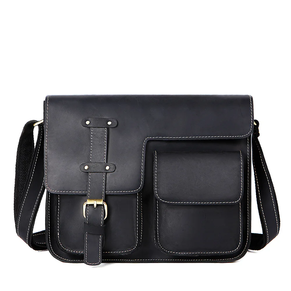 Leather Laptop Bag Shoulder Crossbody Bag Men Business Briefcases Wholesale Fashion Handbag