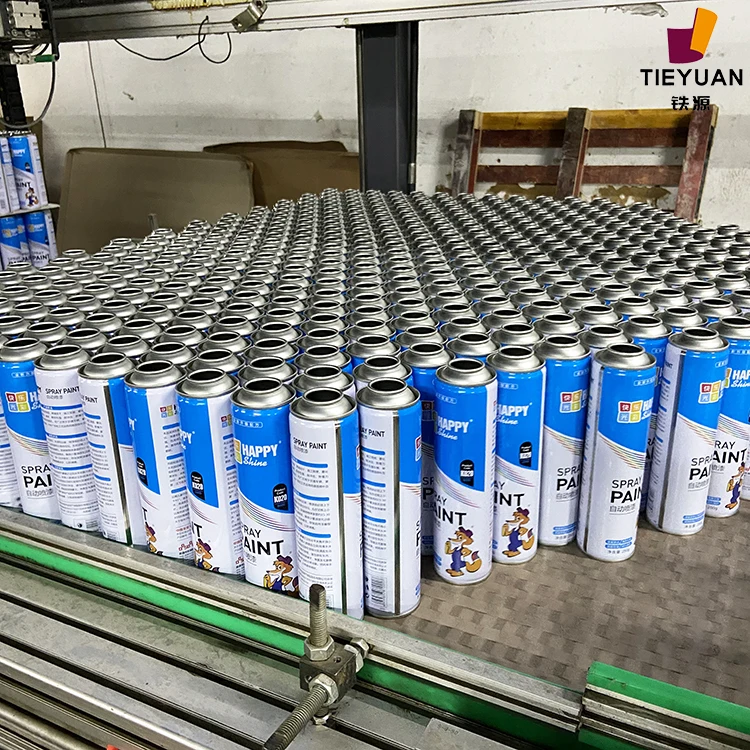 
Customize empty tin aerosol can colorful printing gas oxygen cans 