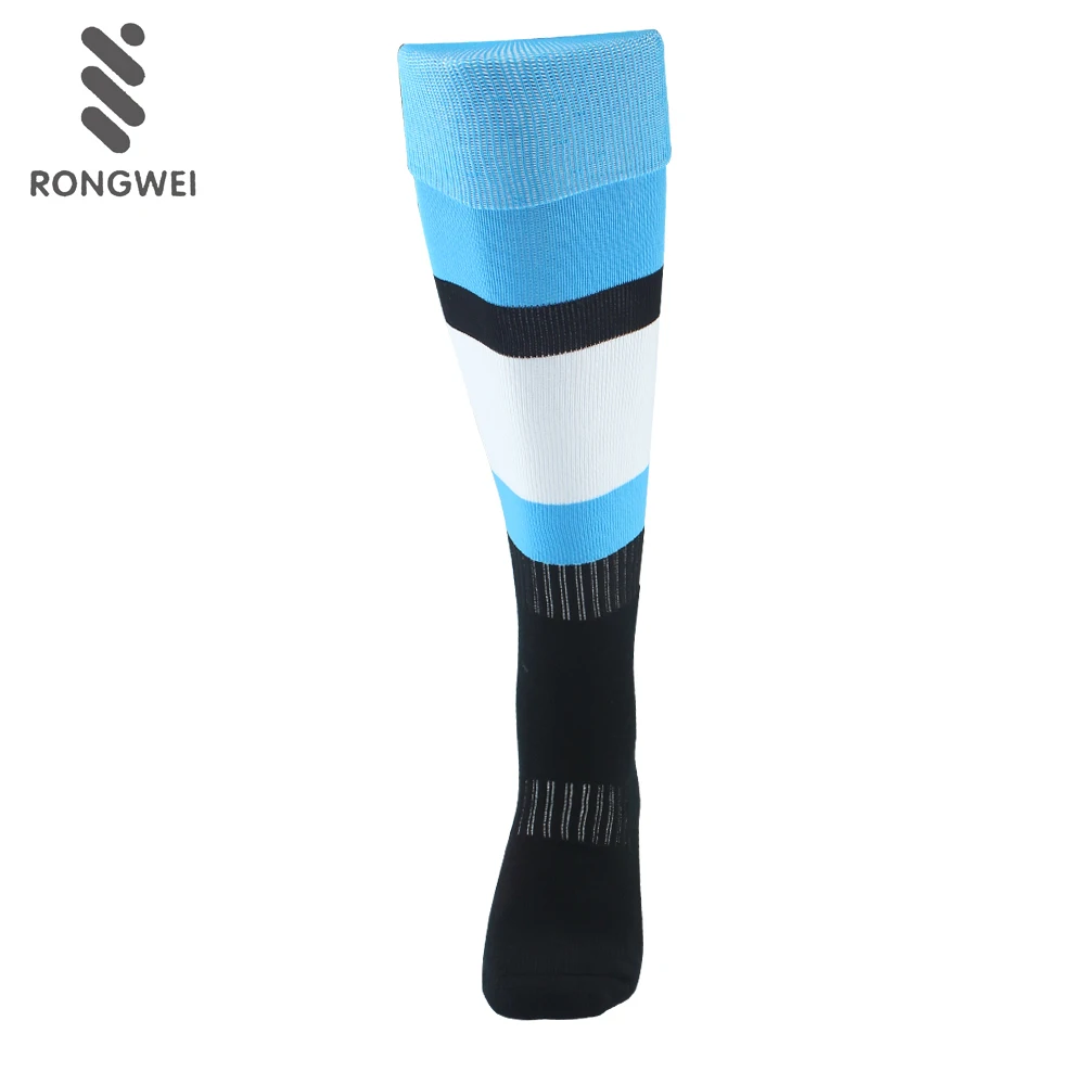 Wholesale Professional Club Use Striped Custom Anti Slip Soccer Socks