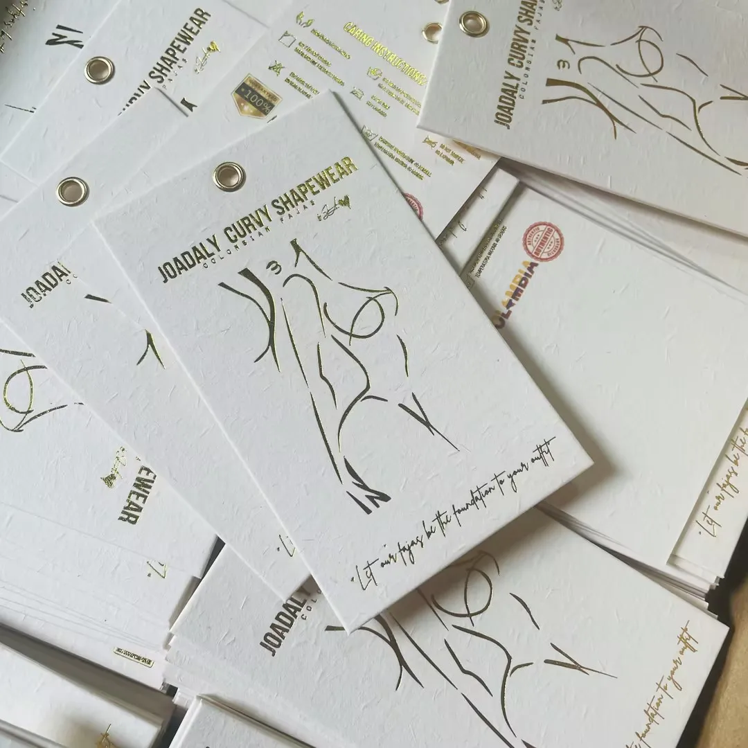 Hot Sales Custom Printed Logo Luxury Hanging Labels Logo Price Tags Clothing hang tag