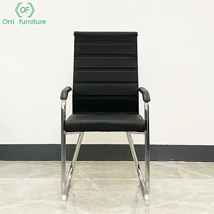 Meeting Room Furniture Task Armchairs cantilever chair Office With Chrome Frame