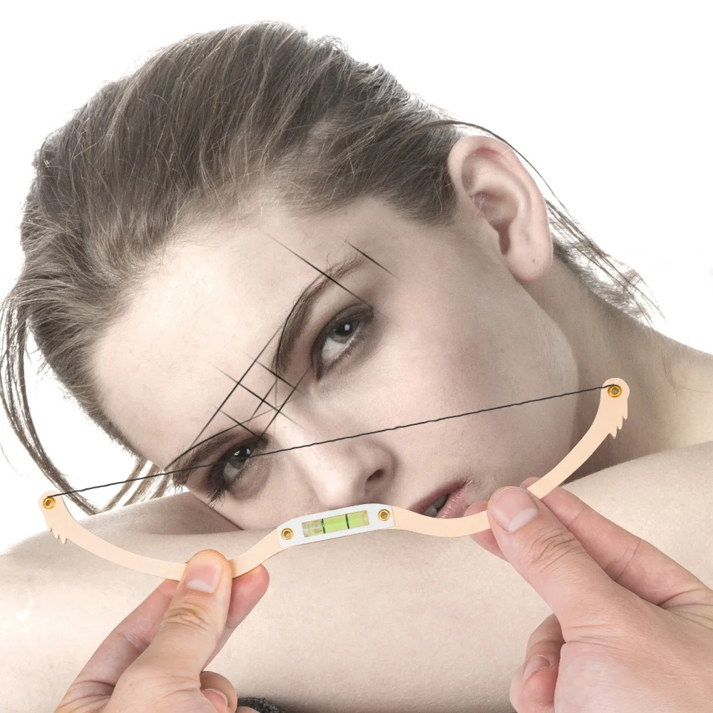 Permanent Makeup Bow and Arrow Line Ruler Black Measuring Brow String Pre Inked Tattoo PMU for Eyebrow Mapping tattoo supplies