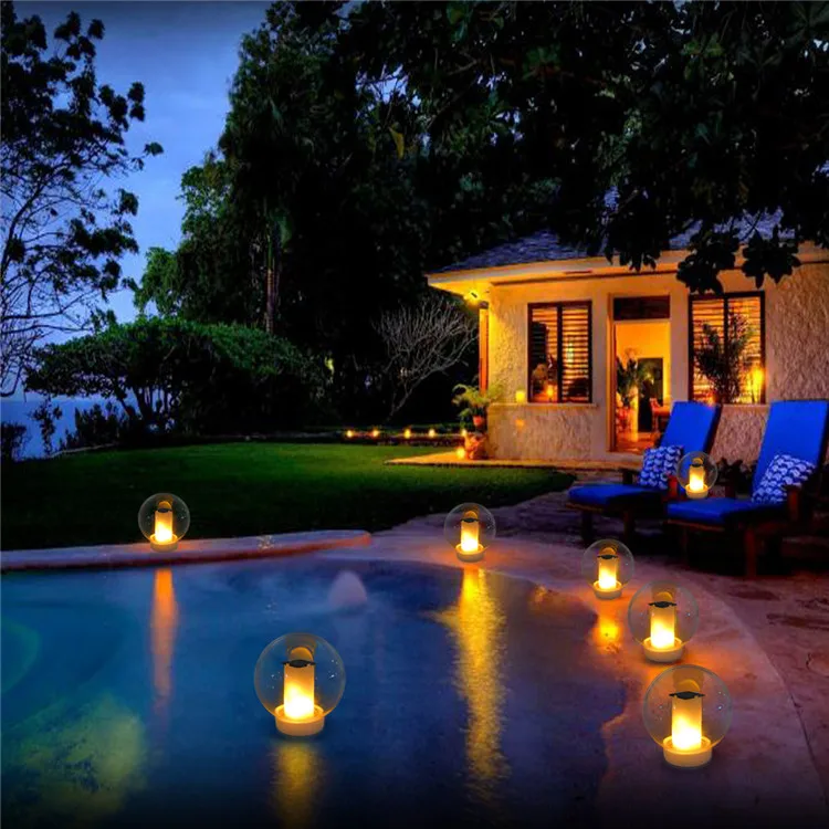 Flickering Solar Flame Lights Outdoor Waterproof LED Solar Garden Lamp Holiday Light For Courtyard Garden Decor