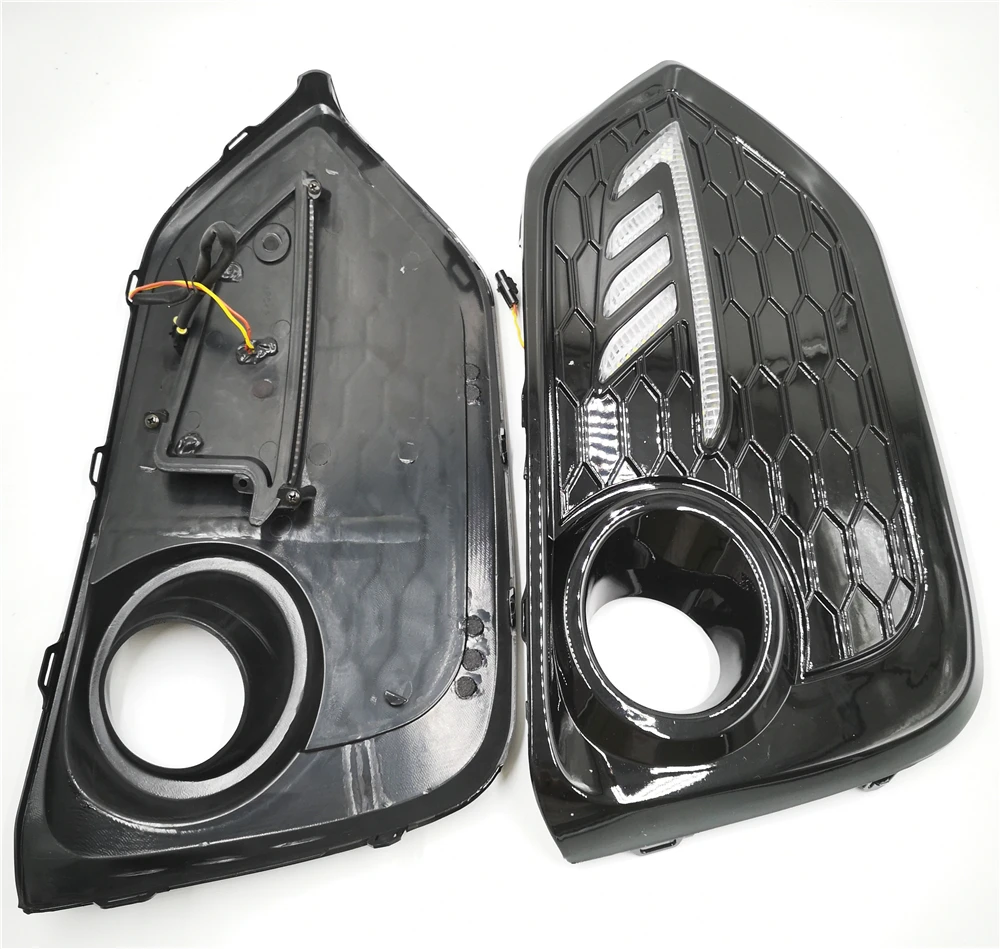 Set LED DRL Daytime Running Lights Assembly Hit For Honda CIVIC hatchback 2016 2017 2018 2019 Trunning Lamps