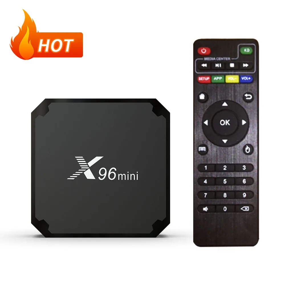 chipset updated android tv box factory price X96 mini S905W2 android play store multiple media available enjoy fun box tv