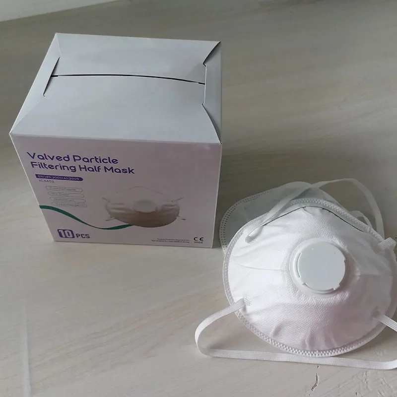 HOT Selling FFP2 Dust Mask particulate filter with Breathing Valve 20 Pack Face Cover for Cement Plants NON Woven half head mask