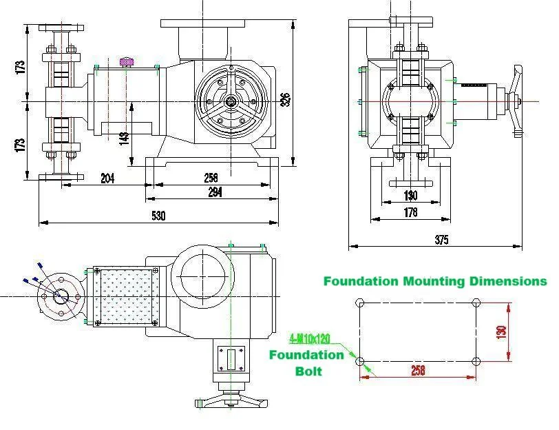 Mechanical diaphragm metering pump chemical Dosing Pump hydraulic diaphragm metering pump with high precision
