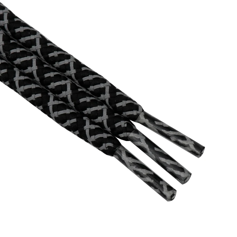 Weiou Manufacture Brand New High Strength Round Polyester High Quality Reflective Shoelaces For jumpmans And 700 Shoes
