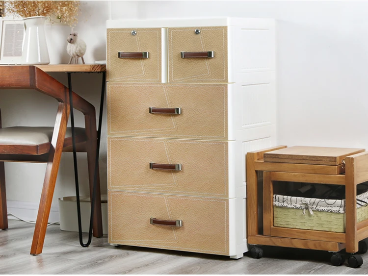 Заводская цена кожаный многослойный детский пластиковый ящик ящики для хранения с замком