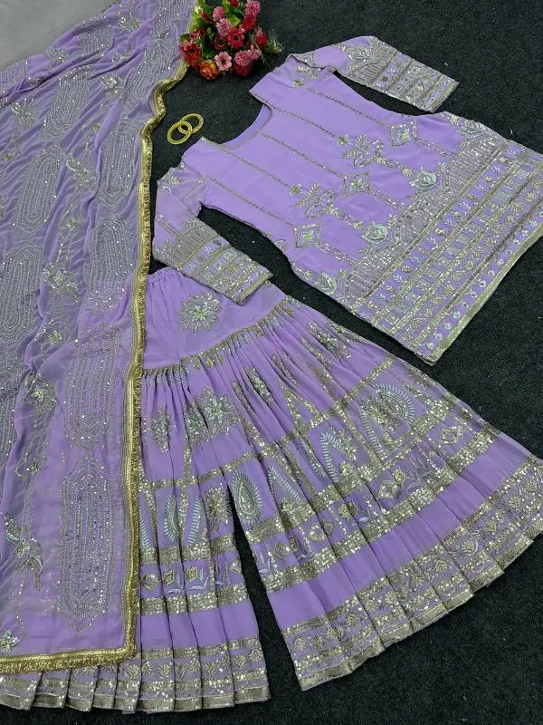 Latest Punjabi Suits Sharara with Custom Size for Women Designer Girls Pakistani Clothes Low Price 2023