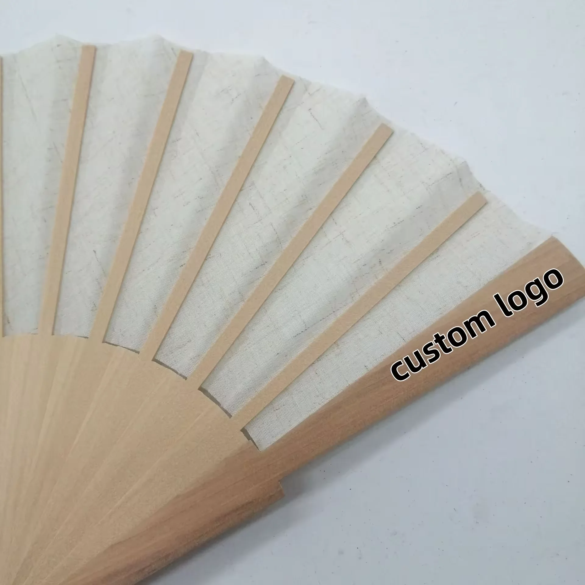 Large Rave Fan Golden Glitter Color Kungfu Fan for promotion Bamboo Crafts 10 inch Personalized Bamboo Hand Held silk fan