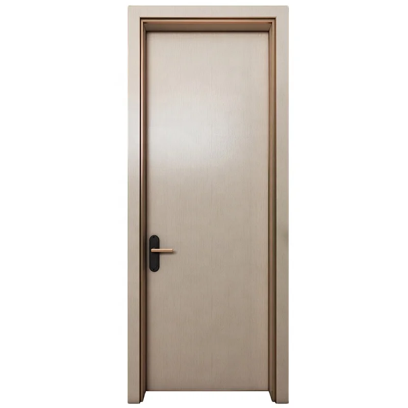 Modern Design Luxury Soundproof Stoving Varnished Interior Wooden Door