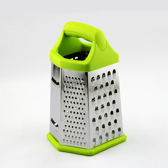
Stainless steel carrot grater in green 