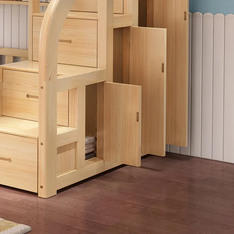 Manufacturer well made  modern simplicity durable solid wood bunk bed