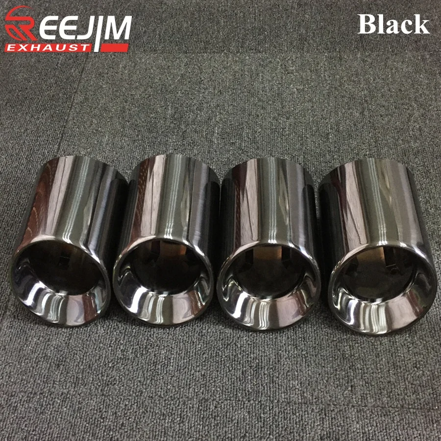 
4 Pieces 304 Stainless Steel Exhaust tips for BMW F87 M2 F80 M3 F82 F83 M4 F10 M5 F12 F13 M6 Direct Fit Universal Fit BMS Style 