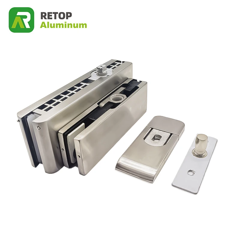 FENGZE Hardware Accessories Floor Hinge Glass Door Glass Patch Fittings Automatic Hydraulic Floor Spring for Glass Door