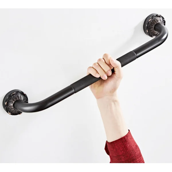 Black Anti-slip Bathroom Safety Stainless Steel Grab Bar Elderly Bathtub Handrail Metal Safety Handle Bars WC Grab Rail
