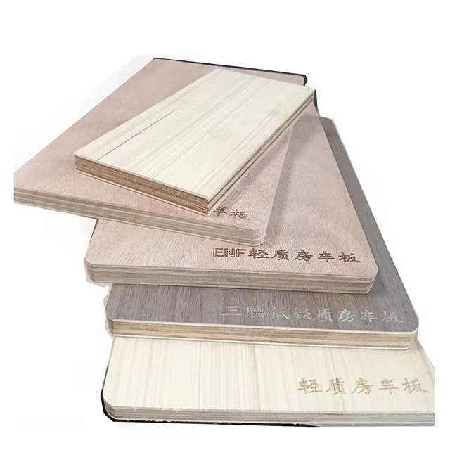 camper van use 1220x2440 okoume faced paulownia lightweight  plywoods