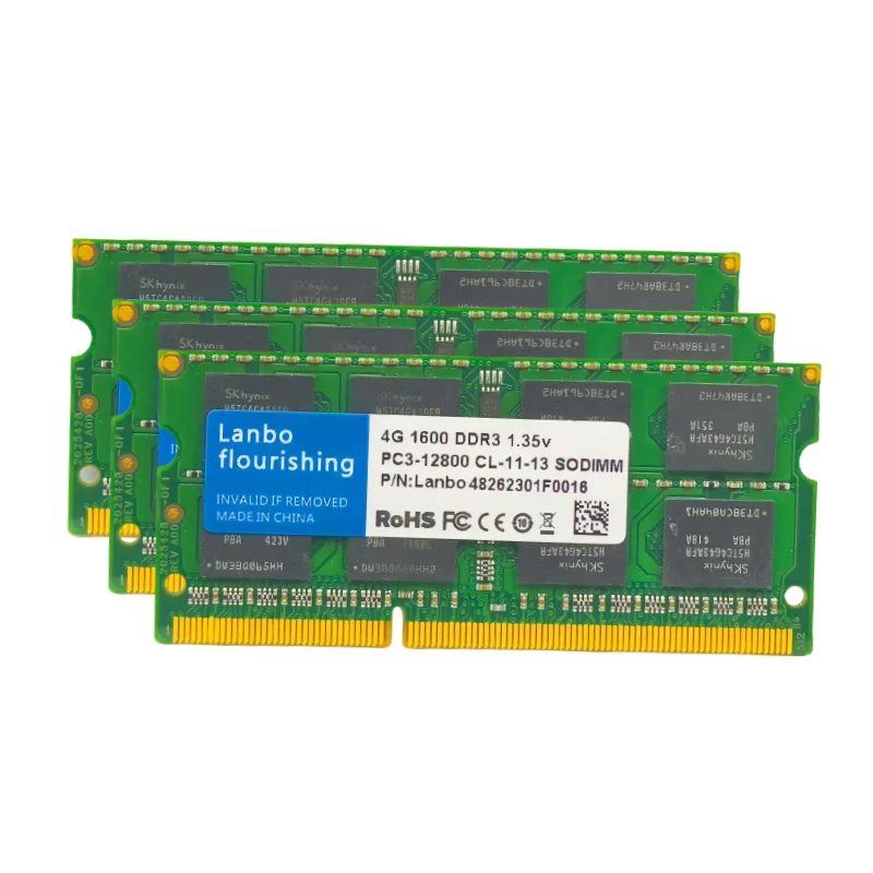 Original Ram DDR3L 4GB 8GB 1600MHz 1333MHz 204Pin 1.5V SO-DIMM module Notebook memory DDR3 for Laptop