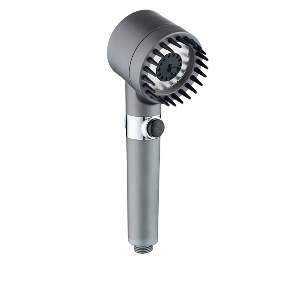 Powerful Pressurized Hand Shower, Negative Ion Filter Spray Shower Head, Massage Bathroom Shower Head Chrome Ceramic
