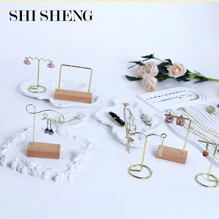 SHI SHENG Cute Jewelry DIY Cement White Resin Mold Jewelry Storage Tray for for Rings Earrings Necklaces Bracelet Watch Keys