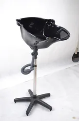 Black hair salon shampoo chairs comfortable shampoo unit for hairdressing shampoo chairs