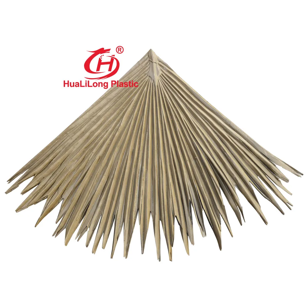 Foundry New design  cheap Extrusion plastic  HDPE palm leaf thatched Palapa Mexican thatch roofing for roofing tile