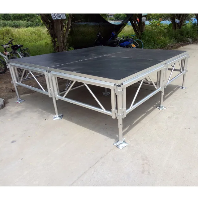 Portable Wedding Party stage floor aluminum stage support customized sizes