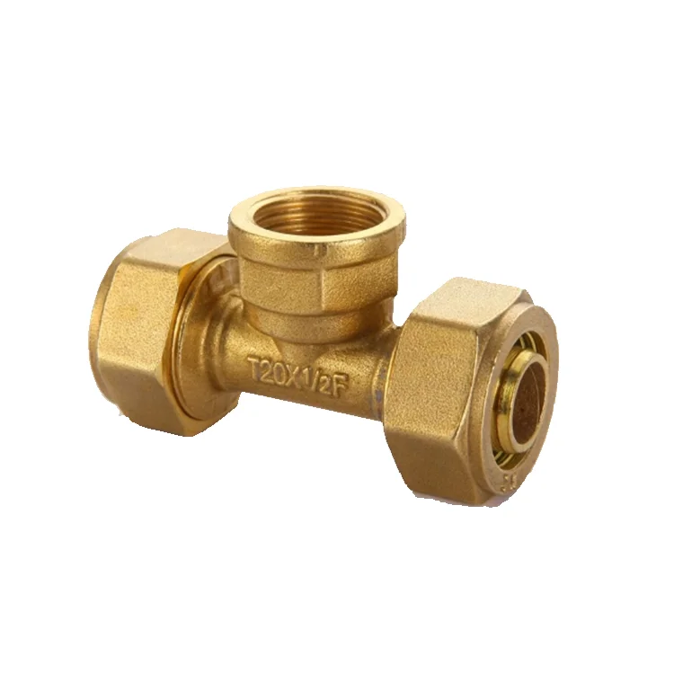 16-32mm PEX Pipe Fitting Male Socket Joint Brass Compression Fittings
