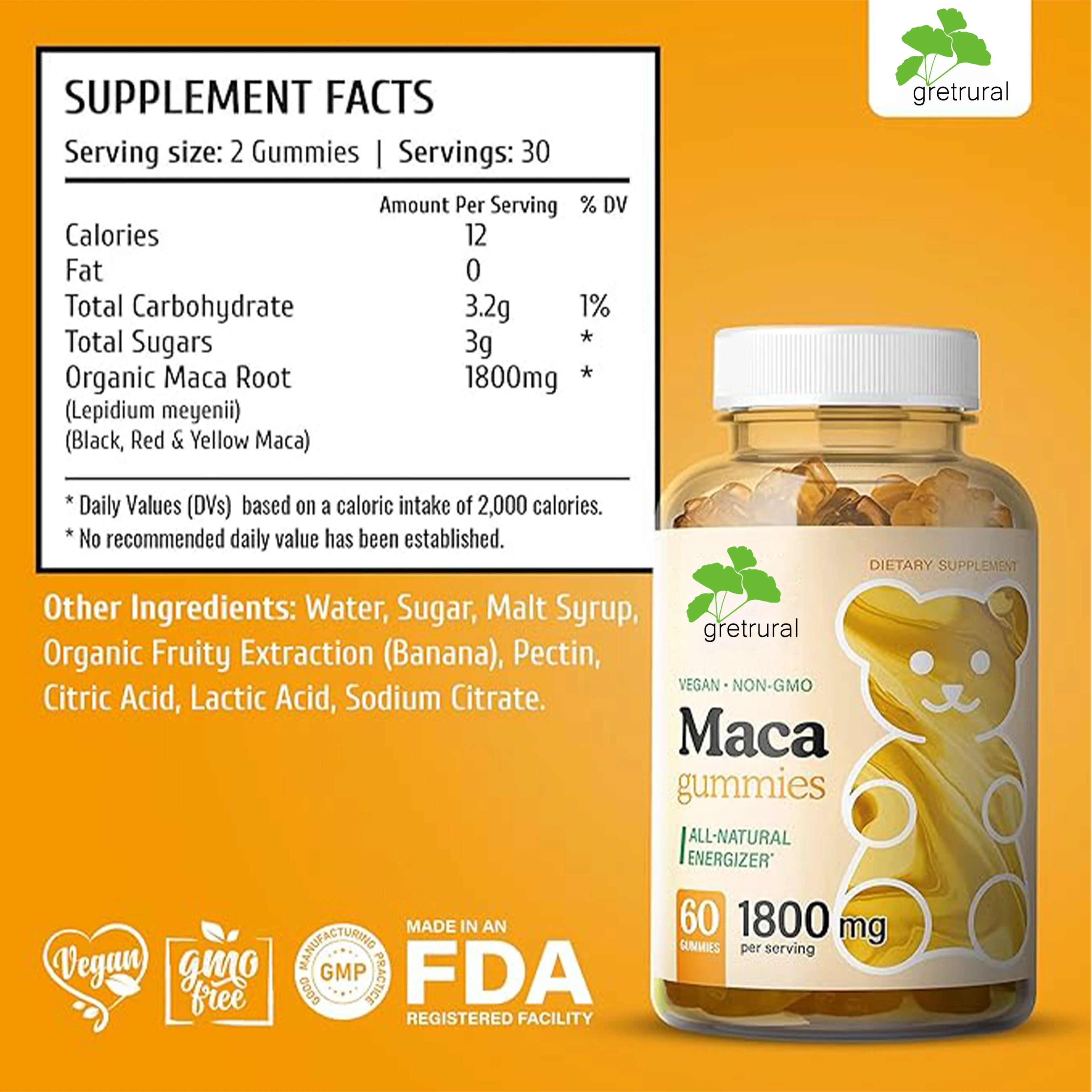 OEM/ODM порошок корня Maca органическо-перуанский корень высшего качества (сырой)-USDA и веганский сертификат