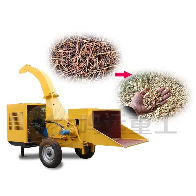 Оптовые цены, мобильный дизельный двигатель, дробилка для Древесных Стволов, измельчитель для изготовления щепов, опилок