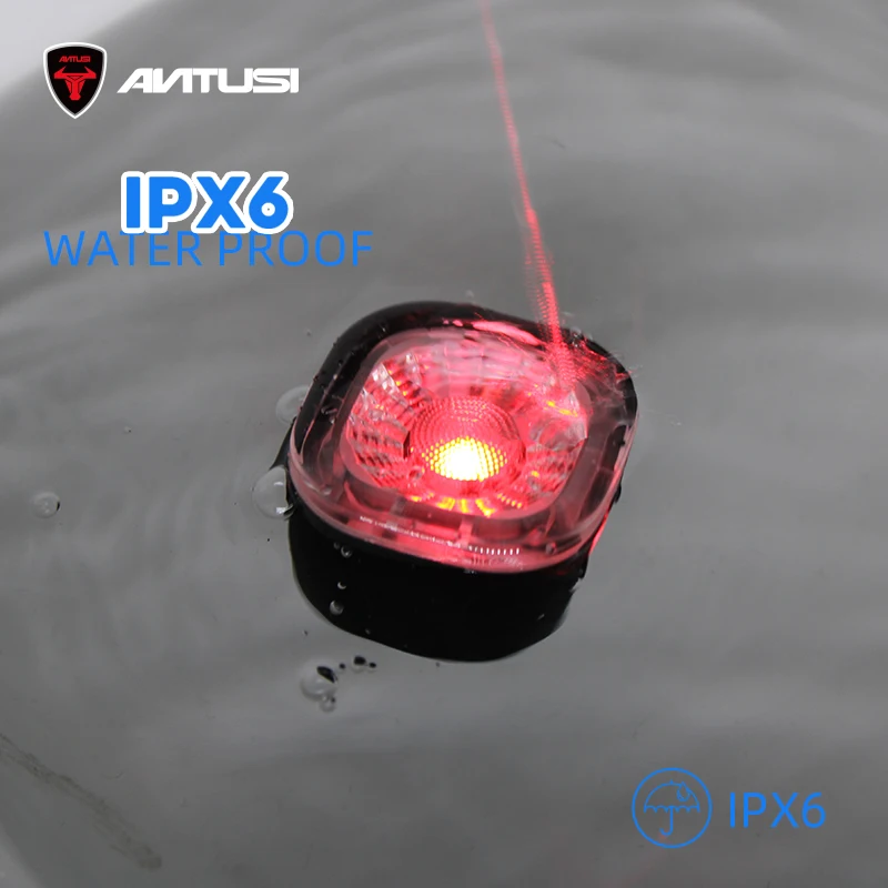 Antusi Q4 New Bike Tail Light 19g Brake Sensor Brightness Perception Bicycle Rear Light IPX6 Waterproof USB Rechargeable