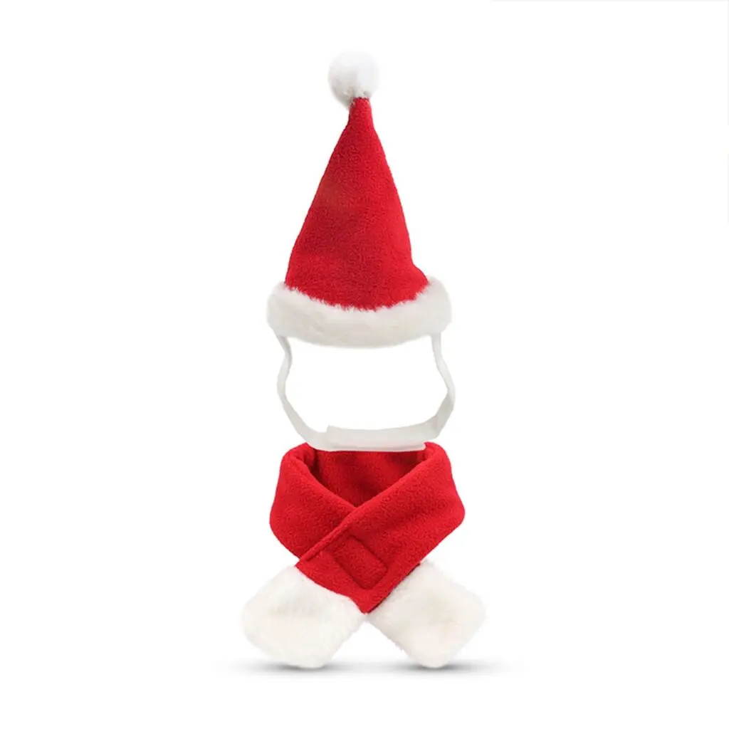 2021 Christmas clothes Christmas pet hat and scarf popular pet accessories