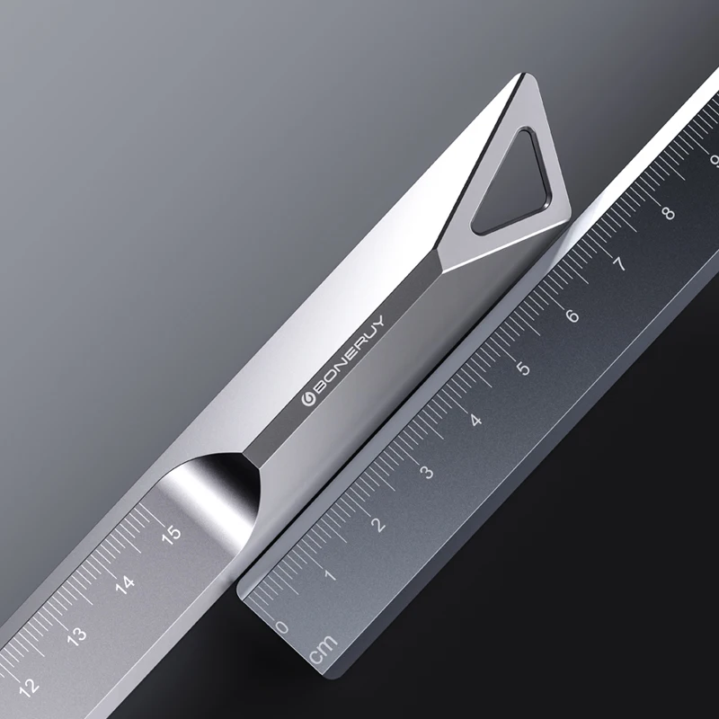 Boneruy G1 Gift Measurement Ruler Straight Architect Engineer Student Scale Ruler Laser Numbers 15cm Metal Ruler Aluminum Alloy