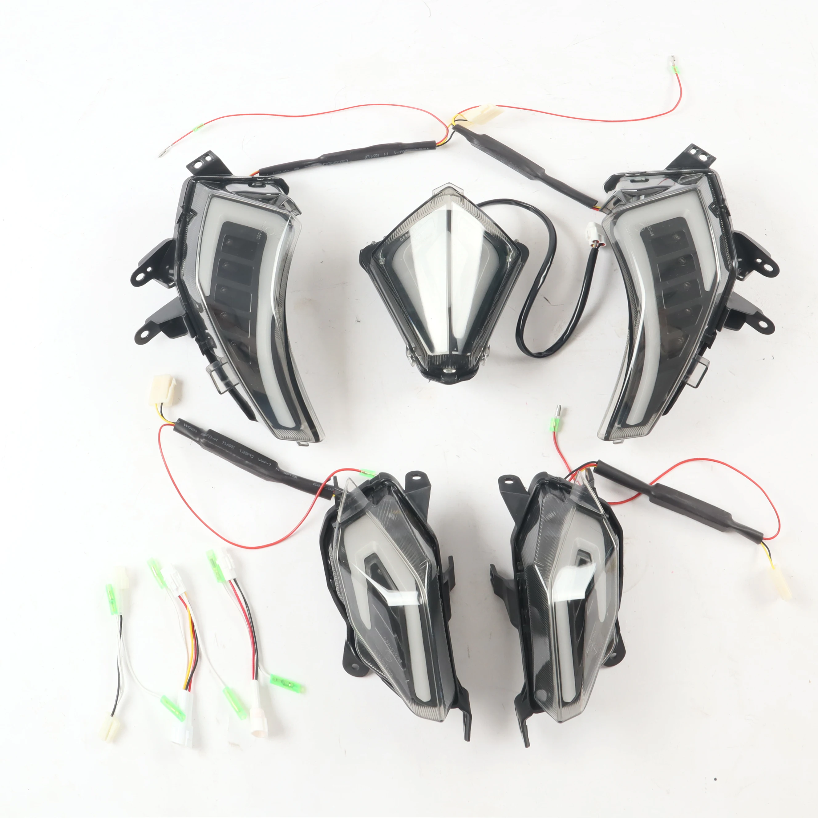 For YAMAHA TMAX530 Tmax 530 Arc-shaped LED Front and Rear Winker Taillight Signal Light