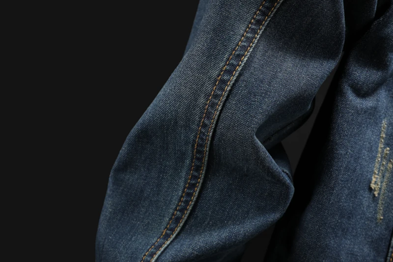 
2020 trendy new custom jean striped jackets style all match casual blue jeans jackets hot sales custom men jackets 