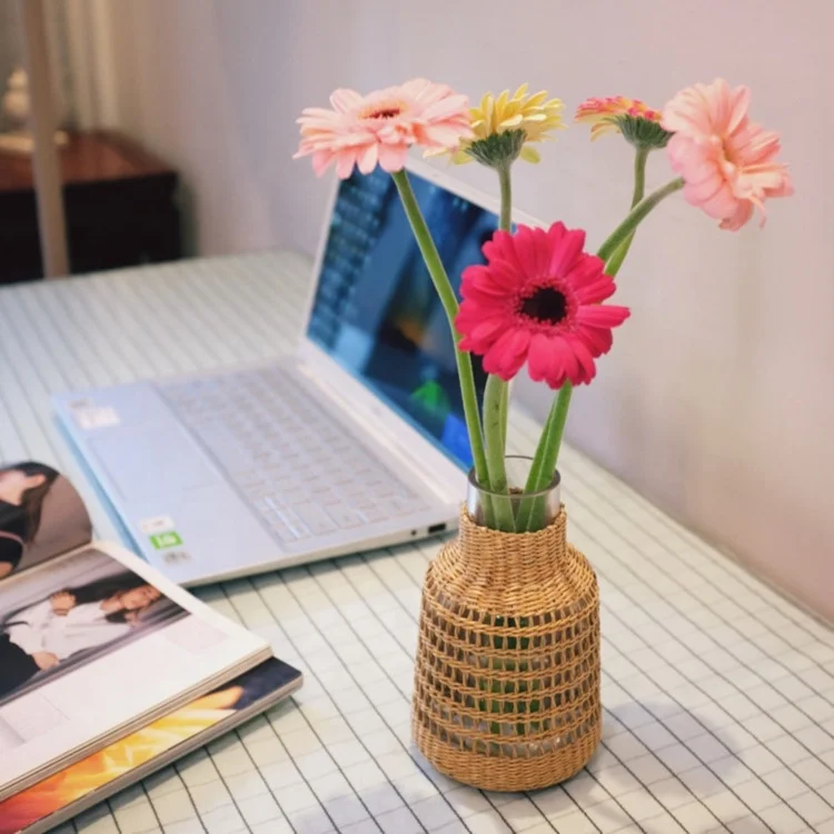 
New Collection Natural straw seagrass wicker rattan DECOR VASES 