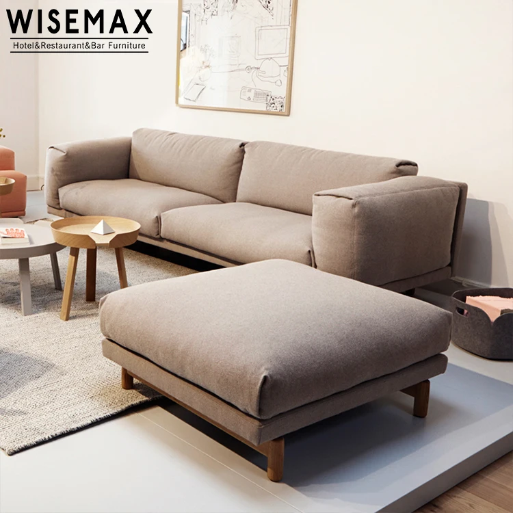 Hot sale Nordic fabric sofa modern fabric living room combination corner sofa bed couch sofa