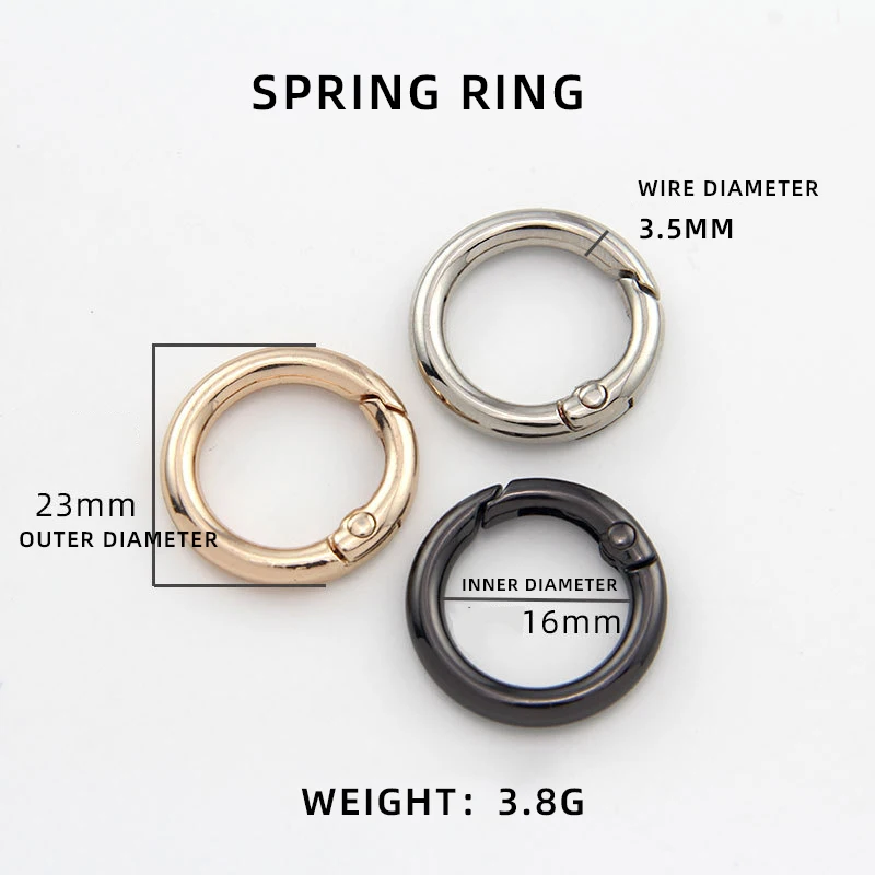 O-style Metal Wire Buckle DIY Accessory for Belt & Bags Handcrafted Metal O Ring
