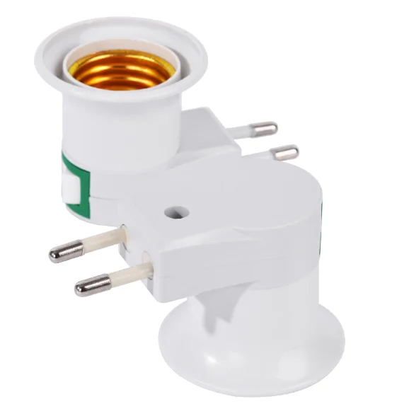 E27 LED Light Bulbs Socket with Switch Base Holder On/Off Button for Home Office Night Light
