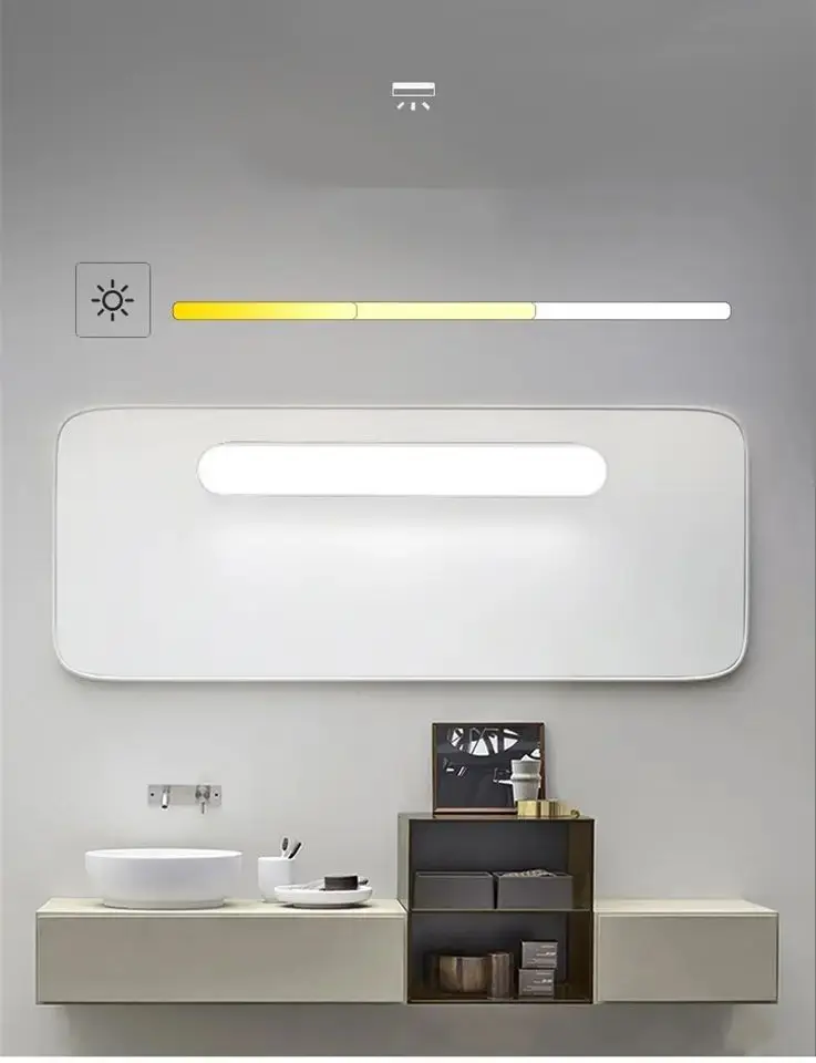 Cabinet Light Rechargeable Portable Magnetic Dimming touch mirror light USB Led reading light for Study Desk