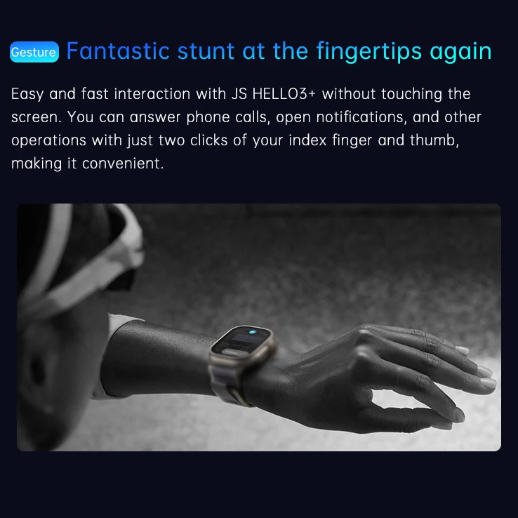 JS HELLO3+ 4G ROM GPT Smart Watch 2023 2.1Inch Amoled  NFC IP67 reloj inteligente High quality sport smart watches for men women