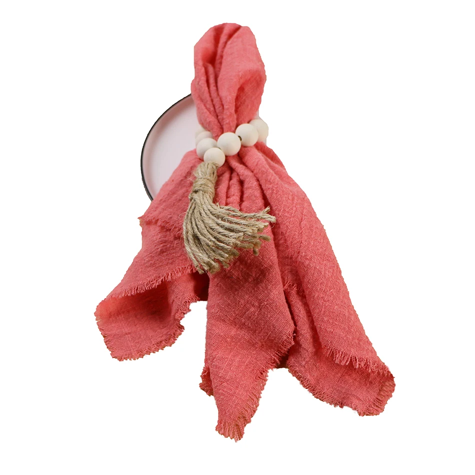 45*45cm Wholesale 100% cotton gauze crinkle napkins customized reusable for dinner wedding table