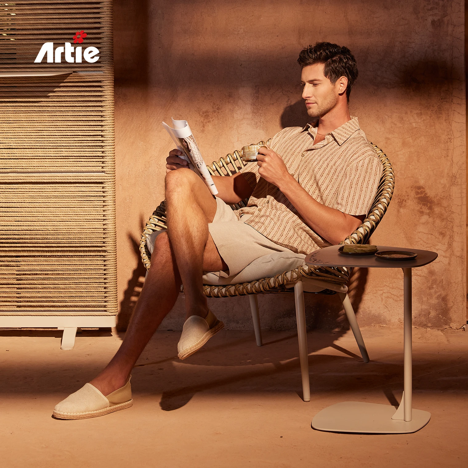 Artie Modern Garden Furniture Outdoor Lounge Chairs Rattan Balcony Furniture Outdoor Patio Chairs