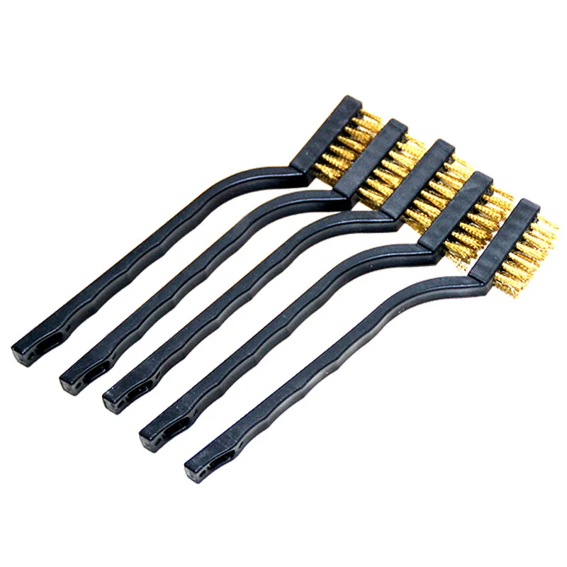 
Mini Wire Brush Set Steel Brass Nylon Brushes Cleaning Polishing Detail Metal Rust Clean copper wire brush 