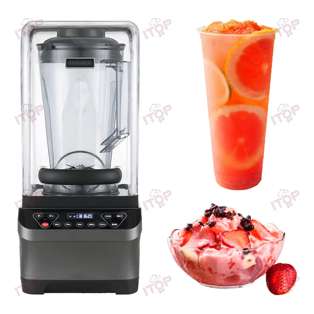 100% High-Power Brushless Motor Professional Blender High Speed Blender Commercial Mixer Blender Machine Smoothie Processor