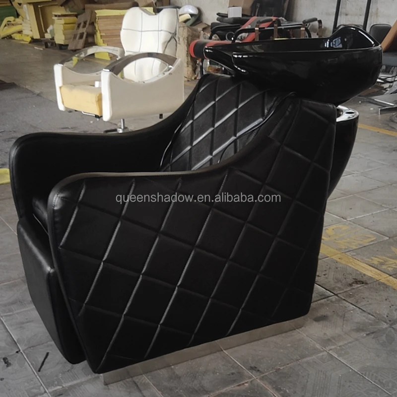 Новый набор мебели для салона, белая кровать для мытья салона, без сантехники, чаша для шампуня, парикмахерские кресла для шампуня