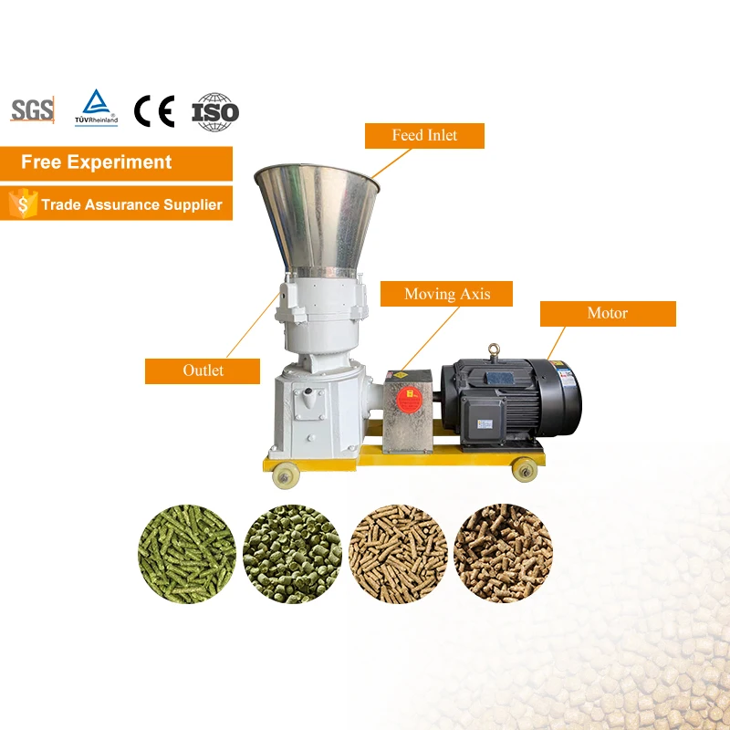 GATE Animal Feed Pellet Machine Price Granulator Compound Feed Pellet Machine Animal Feed