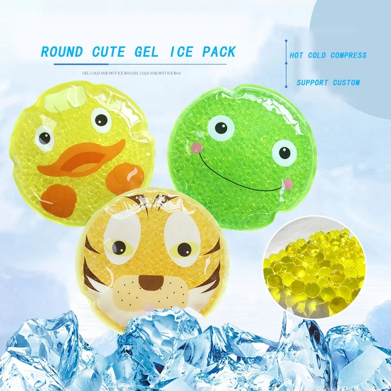 Customize Reusable Cartoon Pattern  hot cold therapy pack hot cold gel bead ice pack for kids