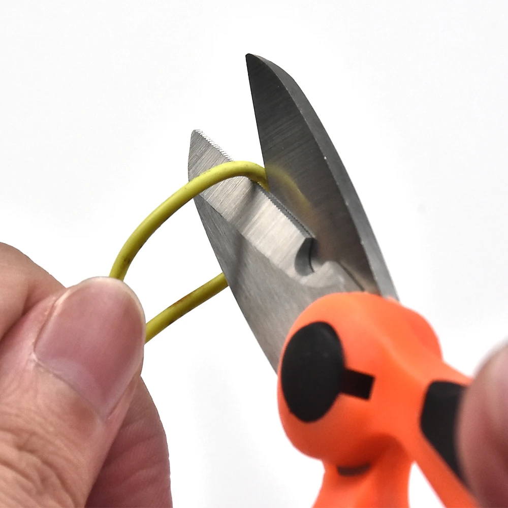 Multifunction Electrician Stainless Steel Plastic Handle Scissors Wire Cutter Cable Cutting Engineering